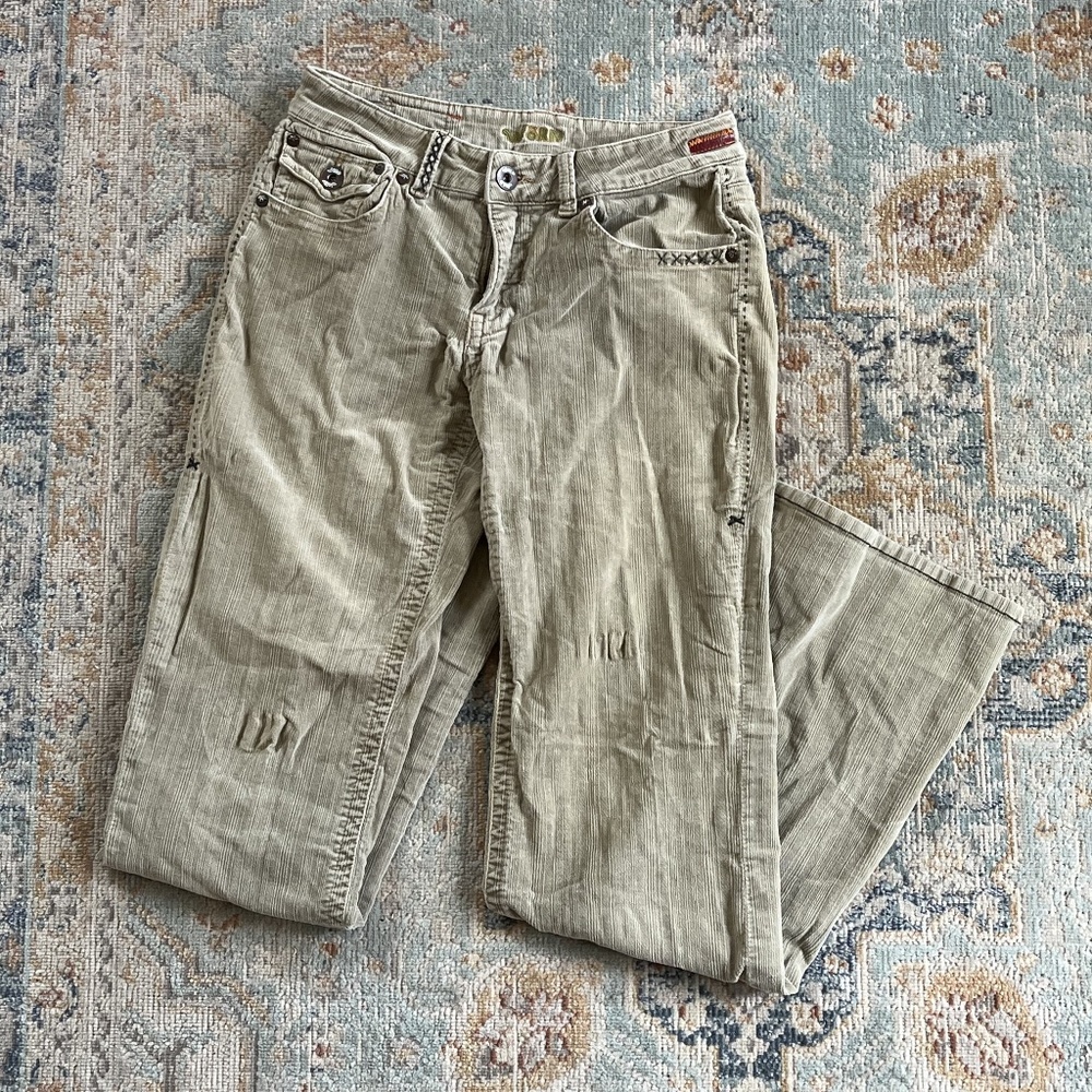 Worn (Brand) Green Corduroy Pants Size 10